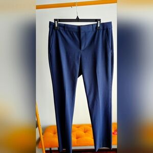 Banana Republic Ryan Blue Wool Blwnd Suiting Pants Size 6